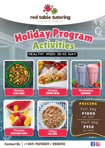 Red table tutoring holiday program